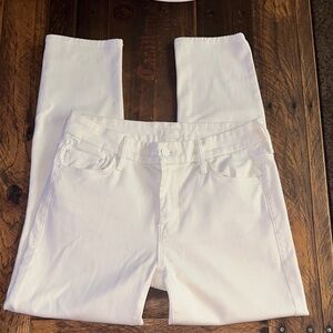 Like New MOTHER Off-White Denim Pants